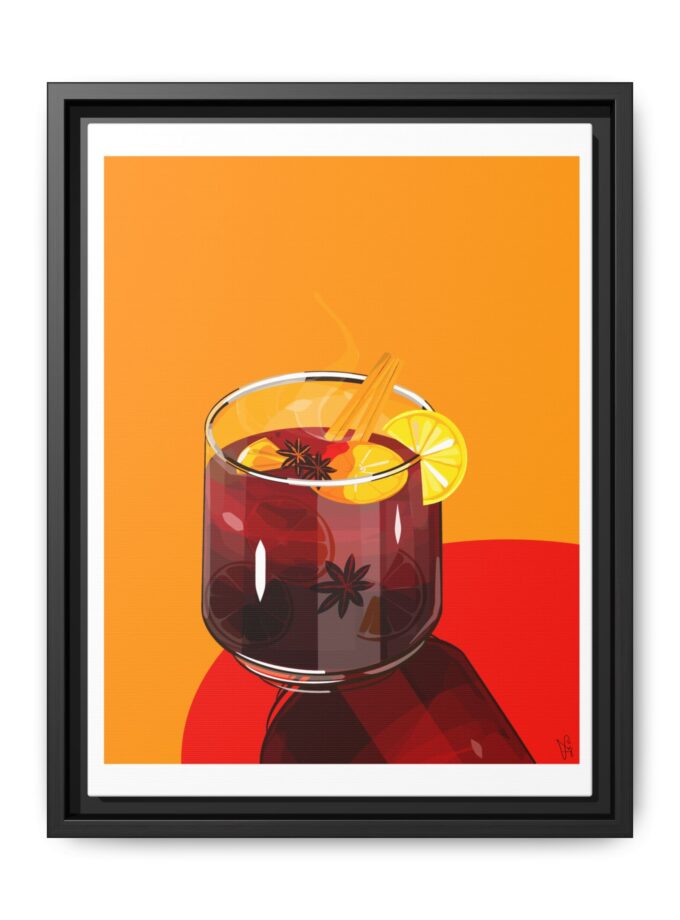 Mulled Wine Canvas, Framed