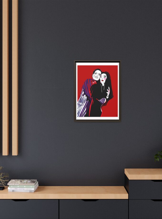 90' Bloody Halloween Canvas, Framed