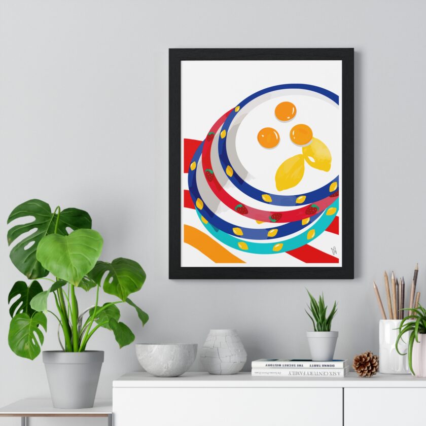 Three Yolks Poster, Framed - Image 2