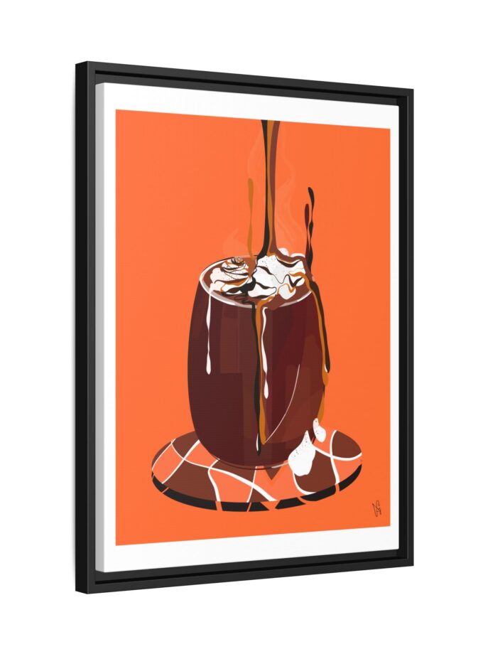 Hot Chocolate Canvas, Framed