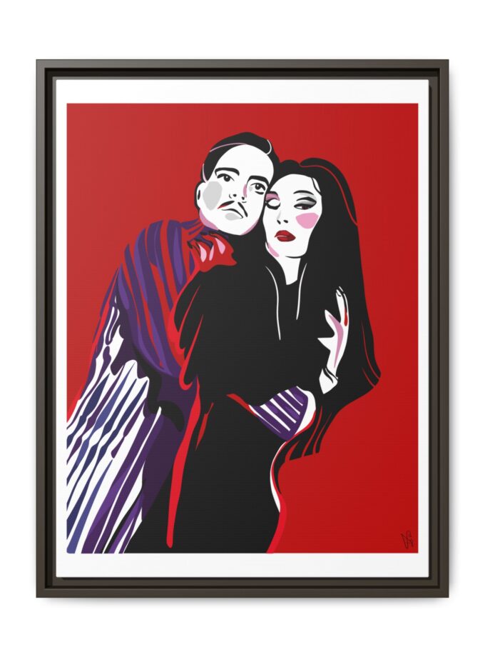 90' Bloody Halloween Canvas, Framed