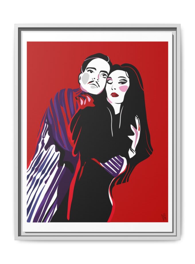 90' Bloody Halloween Canvas, Framed