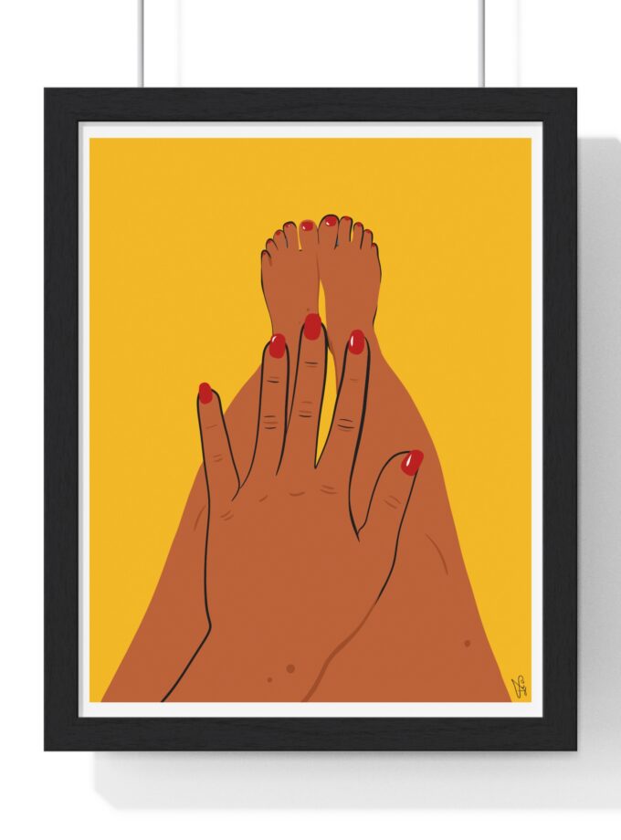 Sun Bath Poster, Framed