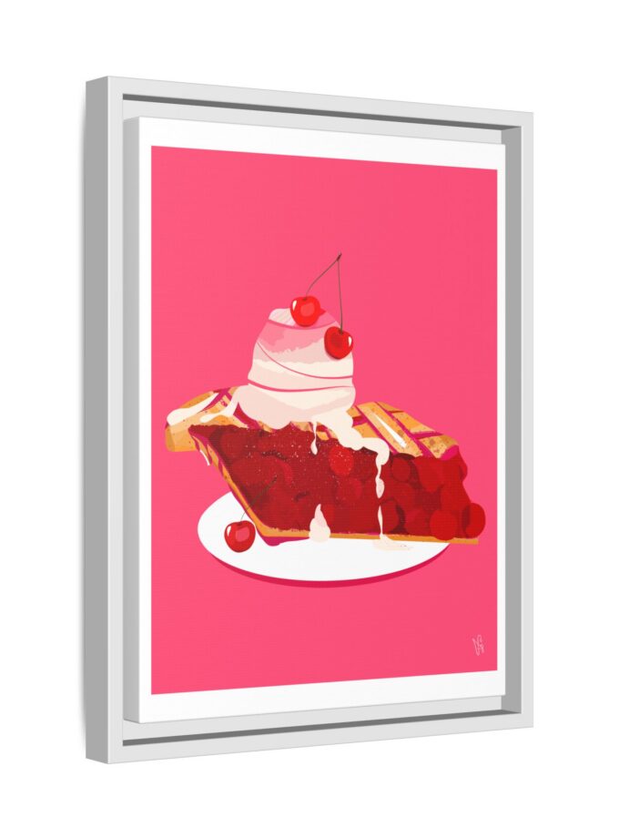 Cherry Pie Canvas, Framed
