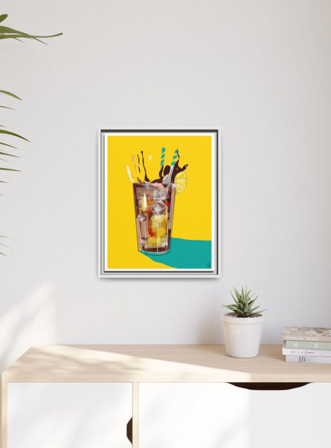 Splash Canvas, Framed