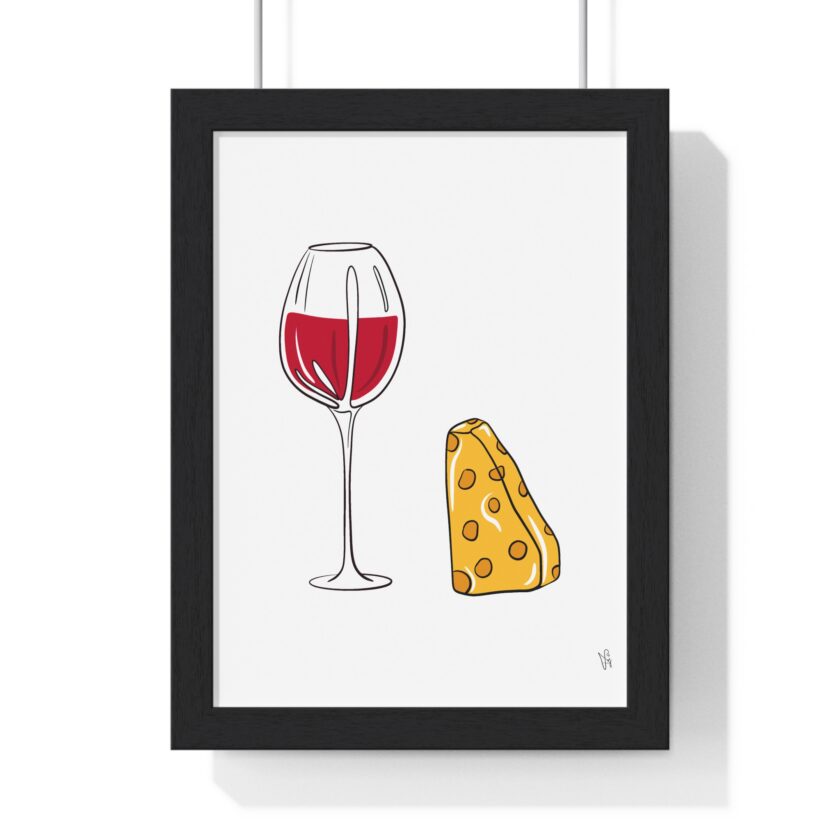 Girl Dinner Poster, Framed - Image 13