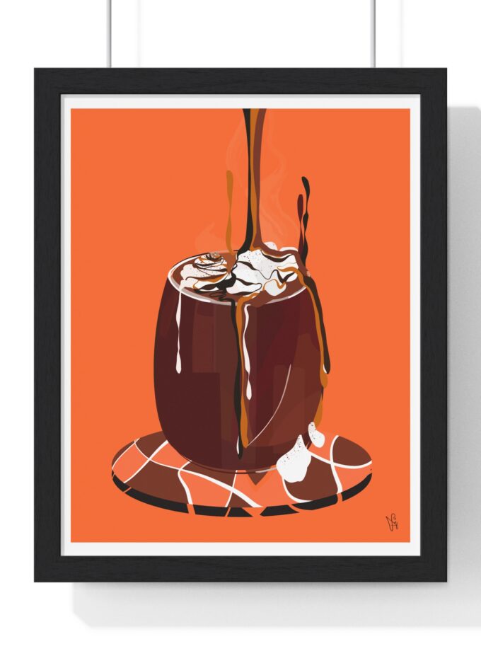 Hot Chocolate Poster, Framed