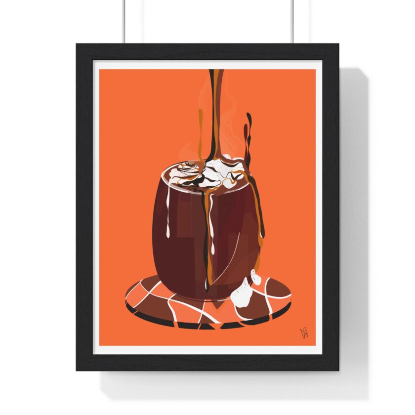 Hot Chocolate Poster, Framed