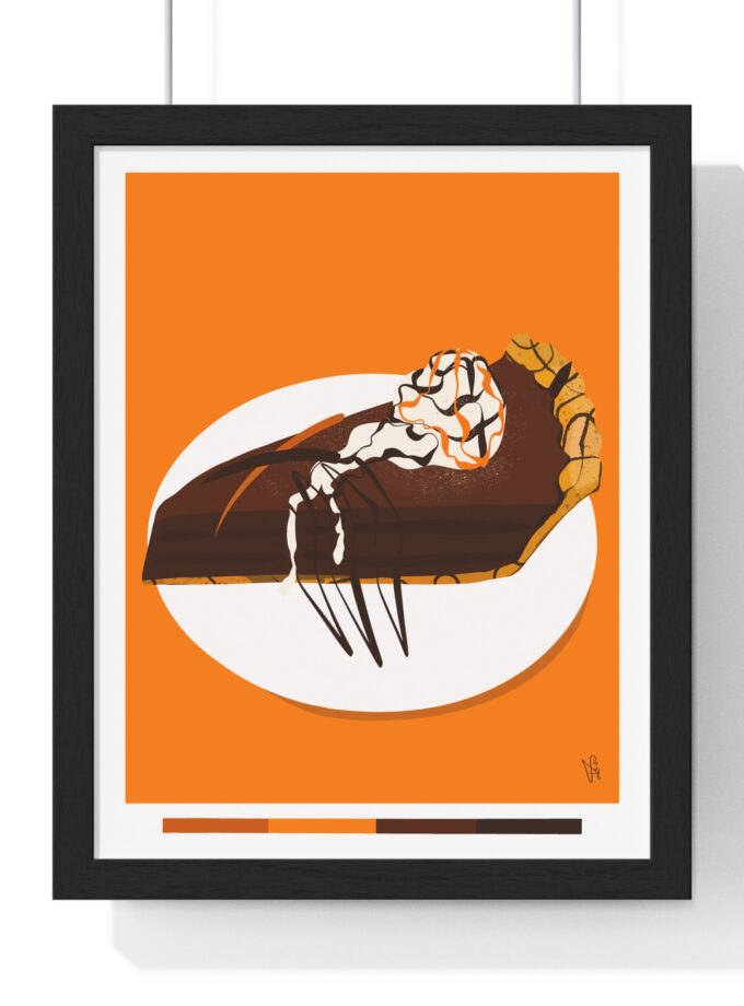 Chocolate Pie Poster, Framed