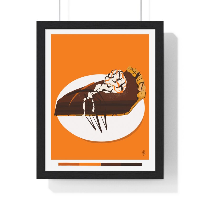 Chocolate Pie Poster, Framed
