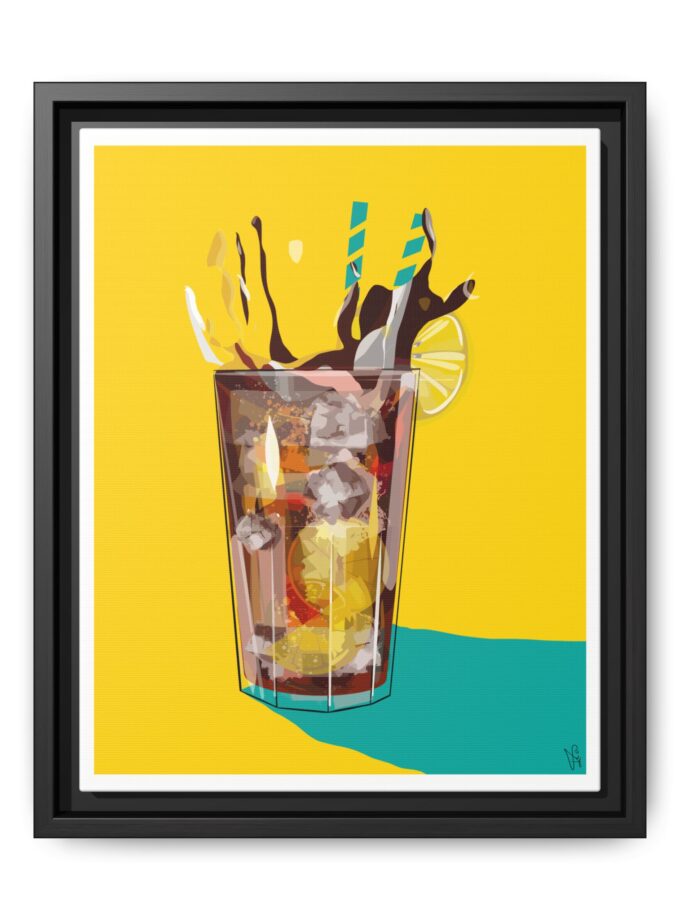 Splash Canvas, Framed