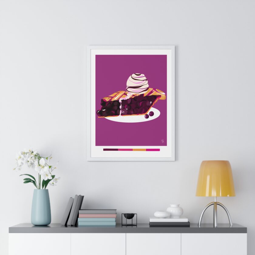 Blueberry Pie Poster, Framed - Image 11