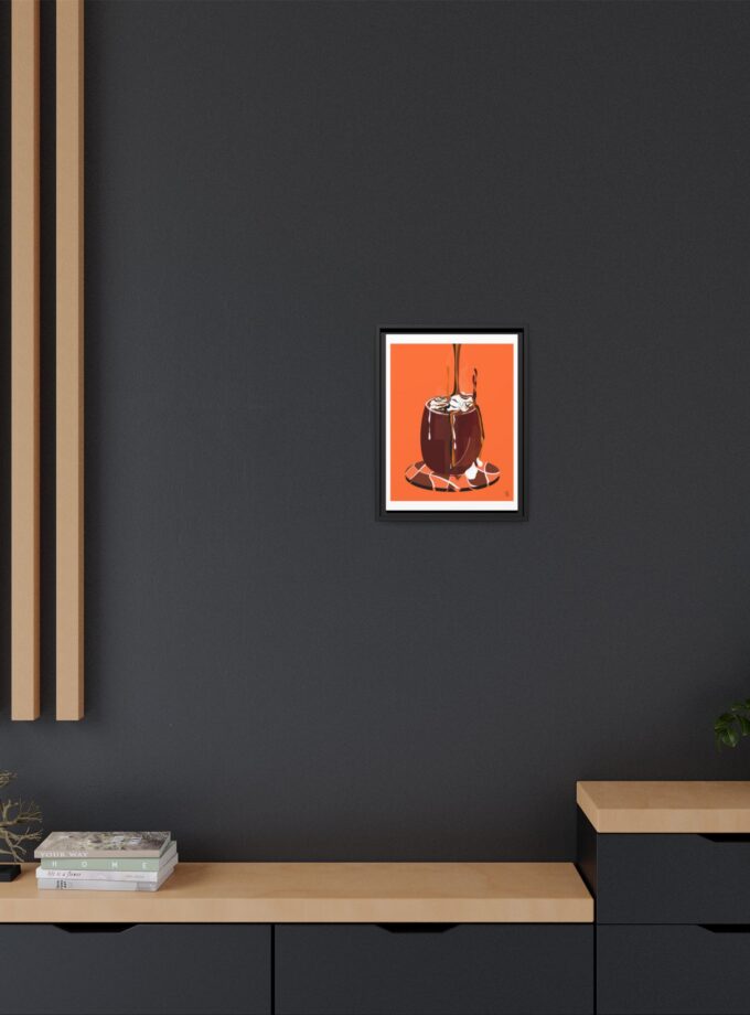 Hot Chocolate Canvas, Framed