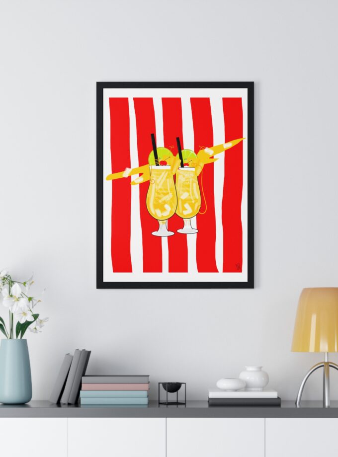 Pina Colada Poster, Framed