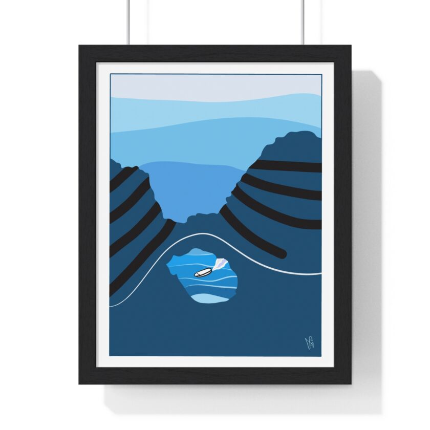 Sky Is Bright Poster, Framed