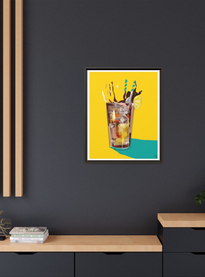 Splash Canvas, Framed