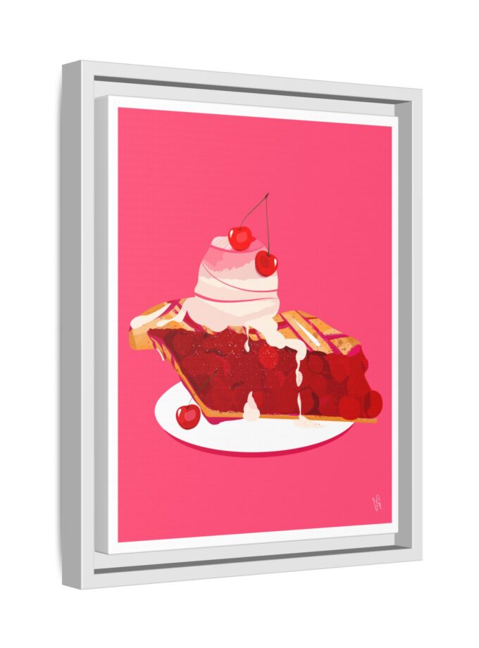 Cherry Pie Canvas, Framed