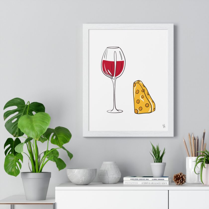 Girl Dinner Poster, Framed - Image 5