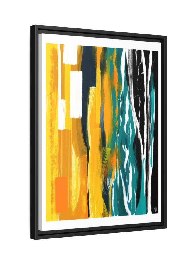 Midnight Swim Canvas, Framed