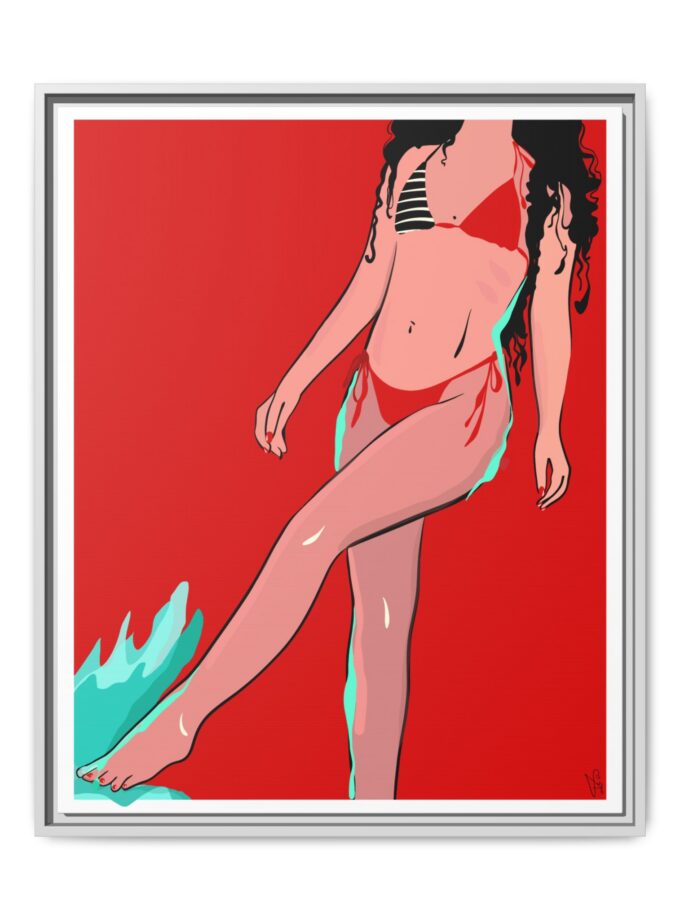 Budva Canvas, Framed