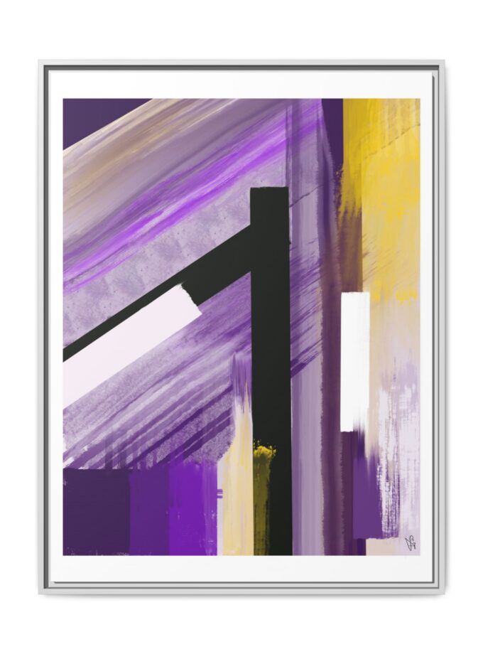 Lilac Canvas, Framed