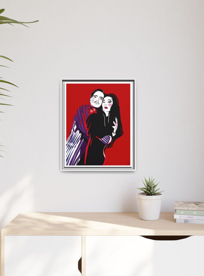 90' Bloody Halloween Canvas, Framed