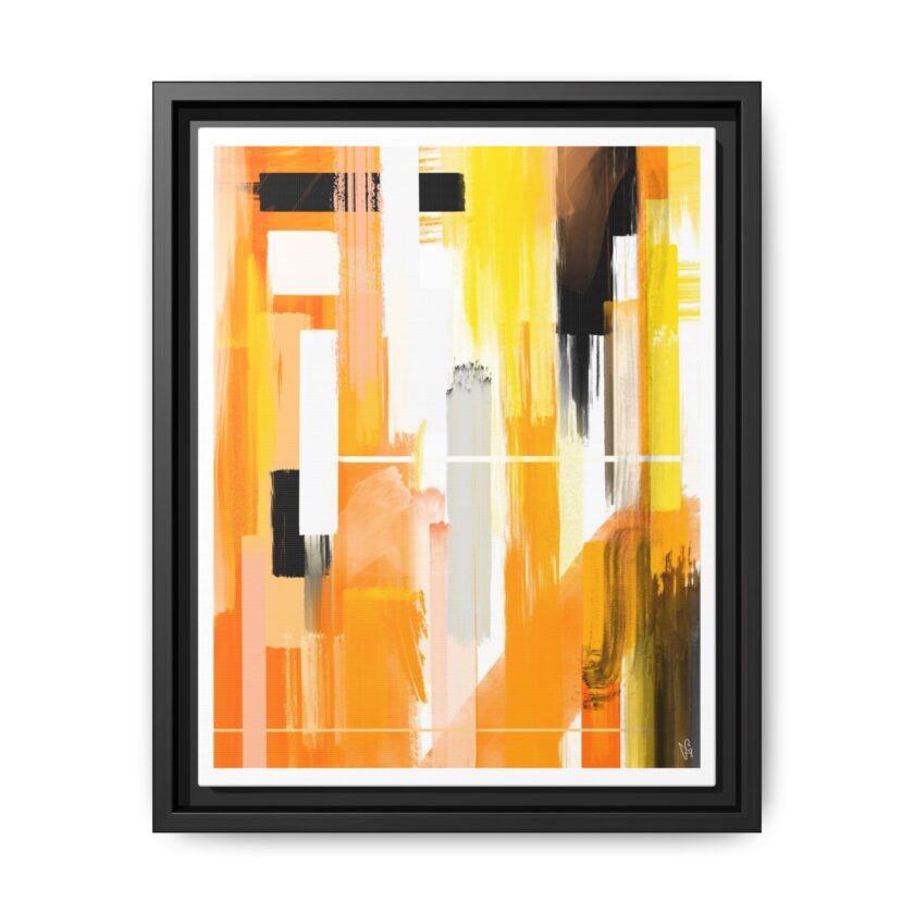 Liquid Gold Canvas, Framed