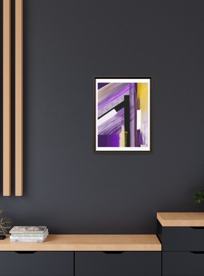 Lilac Canvas, Framed