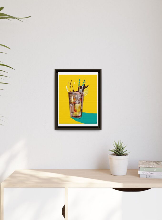 Splash Canvas, Framed