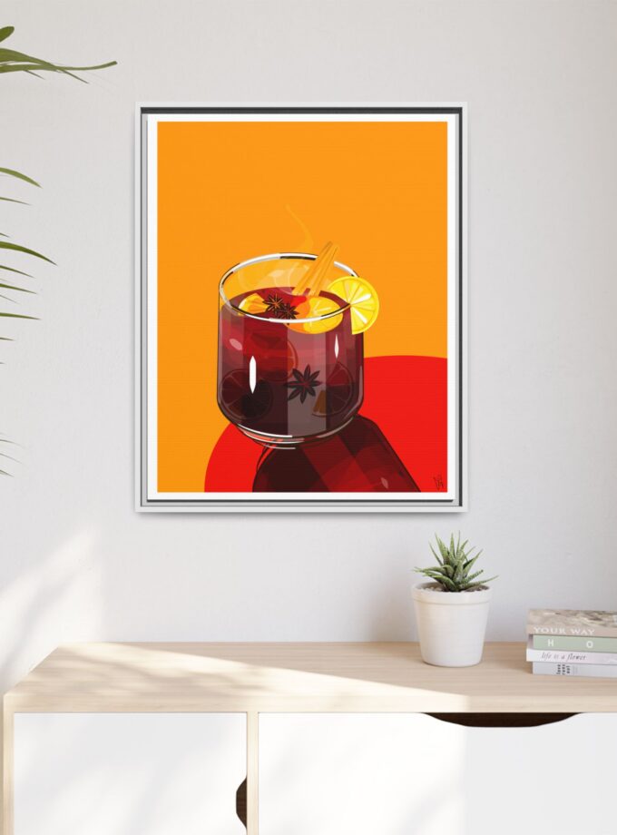 Mulled Wine Canvas, Framed