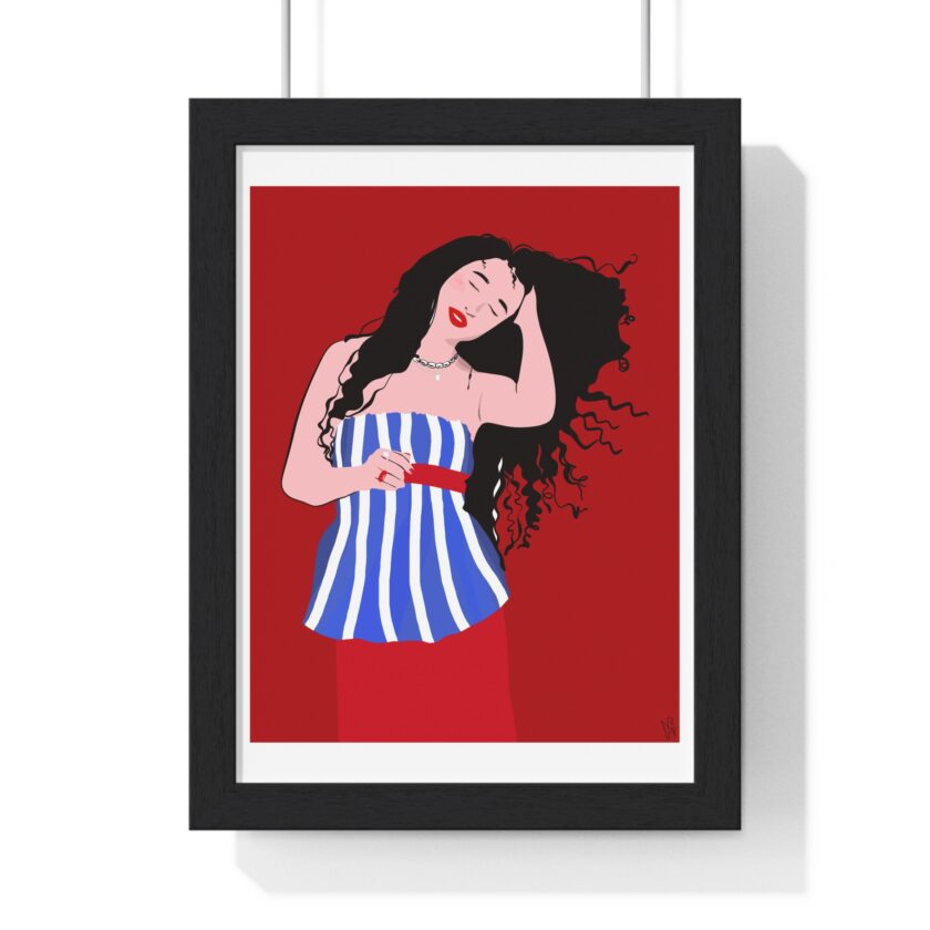 Salty Hair Poster, Framed - Image 13