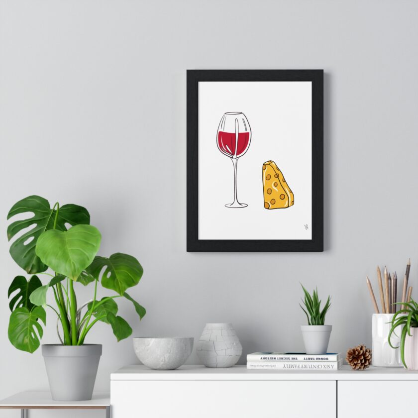 Girl Dinner Poster, Framed - Image 14