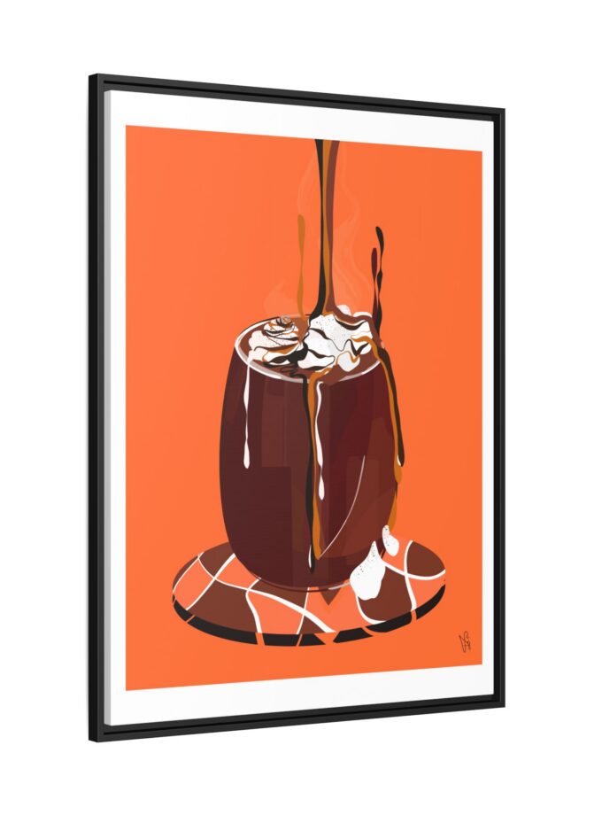 Hot Chocolate Canvas, Framed
