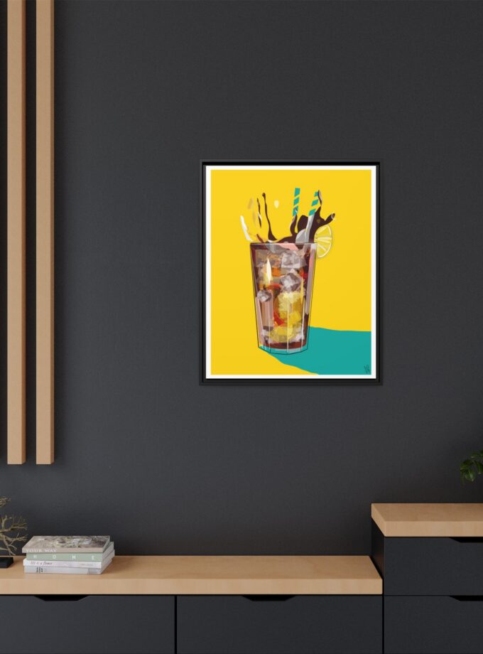 Splash Canvas, Framed