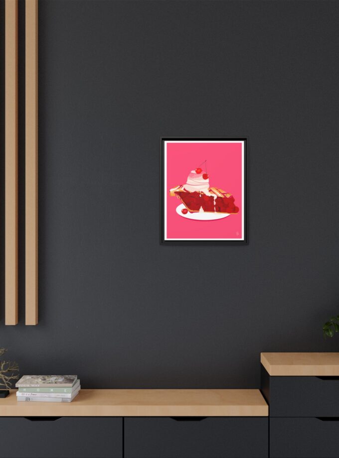 Cherry Pie Canvas, Framed