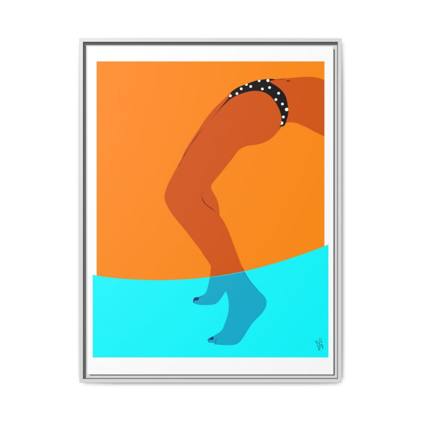 Pool Bridge Canvas, Framed - Image 57