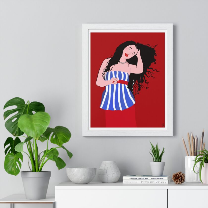 Salty Hair Poster, Framed - Image 5