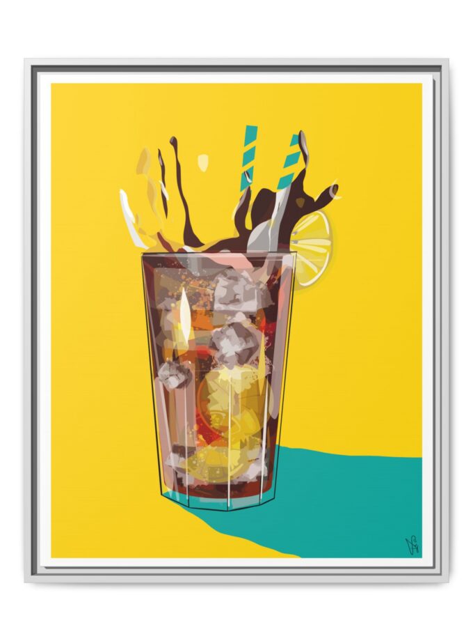 Splash Canvas, Framed