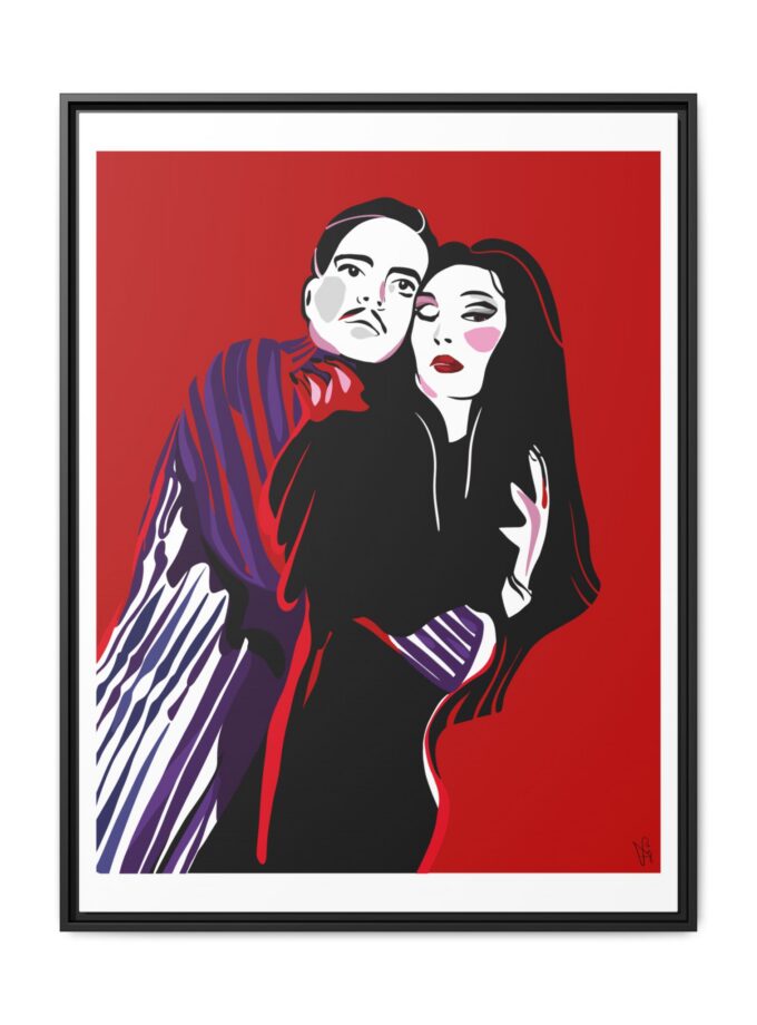 90' Bloody Halloween Canvas, Framed