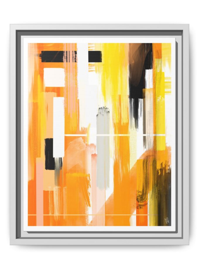 Liquid Gold Canvas, Framed