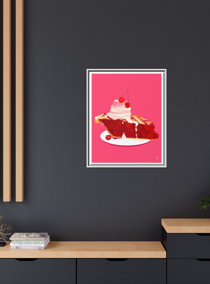 Cherry Pie Canvas, Framed