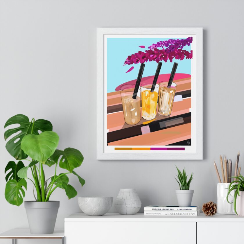 Under The Bugenvilija Poster, Framed - Image 5