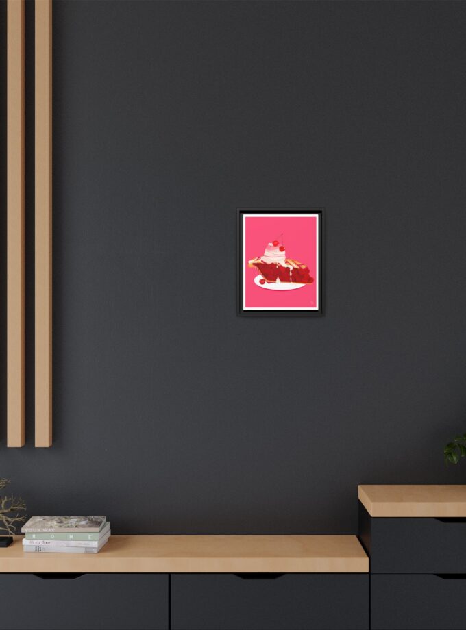 Cherry Pie Canvas, Framed
