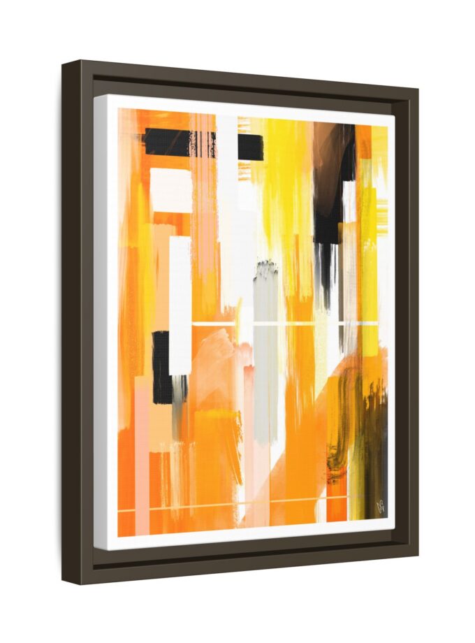 Liquid Gold Canvas, Framed