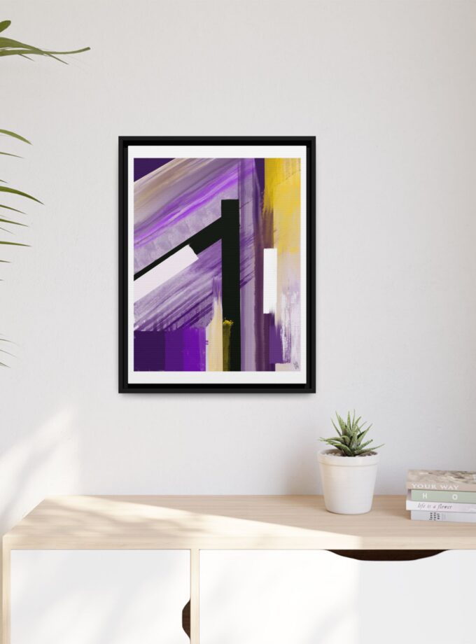 Lilac Canvas, Framed