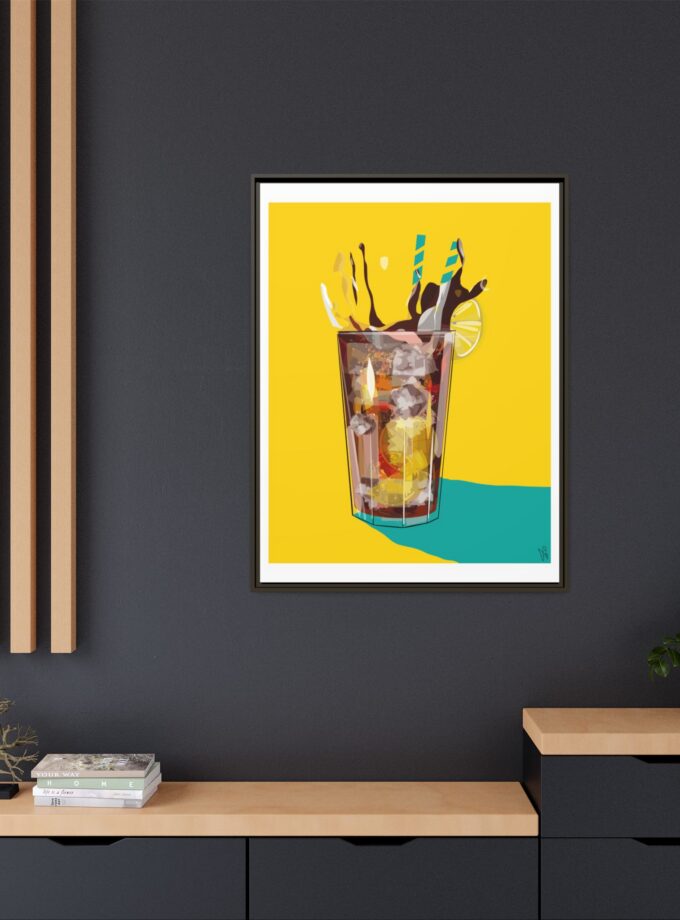 Splash Canvas, Framed