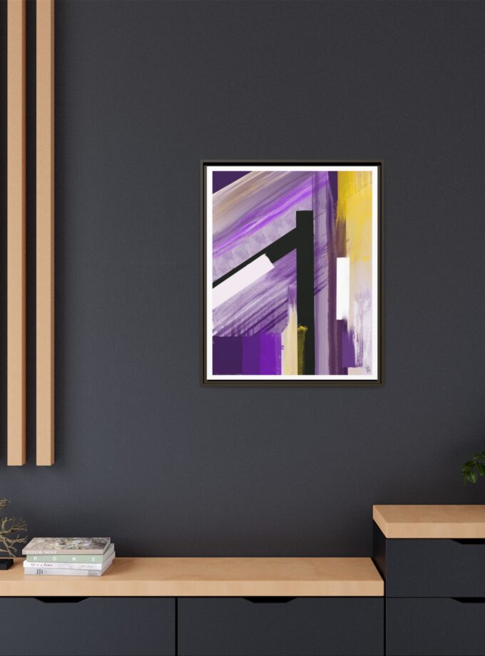Lilac Canvas, Framed