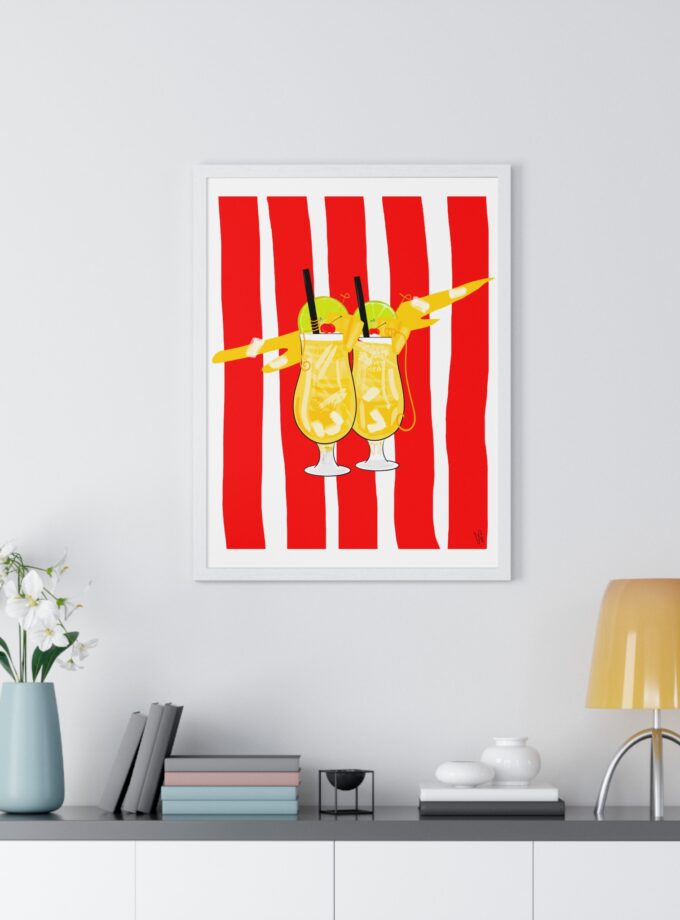 Pina Colada Poster, Framed