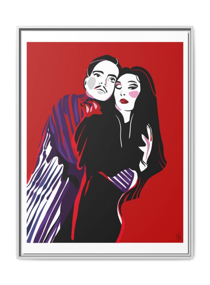 90' Bloody Halloween Canvas, Framed