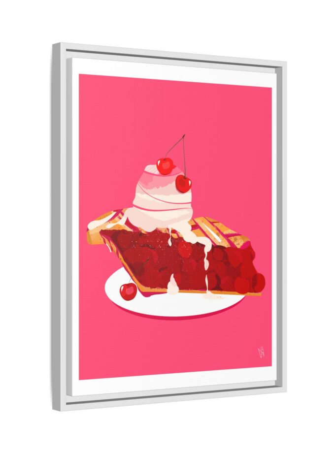 Cherry Pie Canvas, Framed